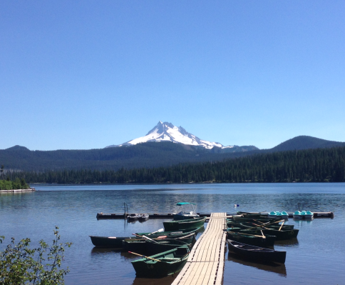 Mt Jefferson from Olallie Lake
